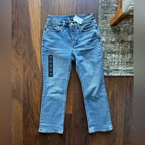 J.crew mid rise flare crop Jean